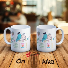 Özel Tasarım İsimli ve Tarihli Kupa