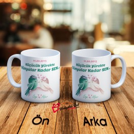 Özel Tasarım Kuş Figürlü Kupa